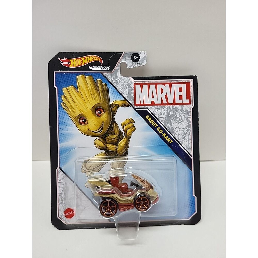 New 2021 Hot Wheels Character Car Marvel Groot Go Kart‎ 1:64 3+